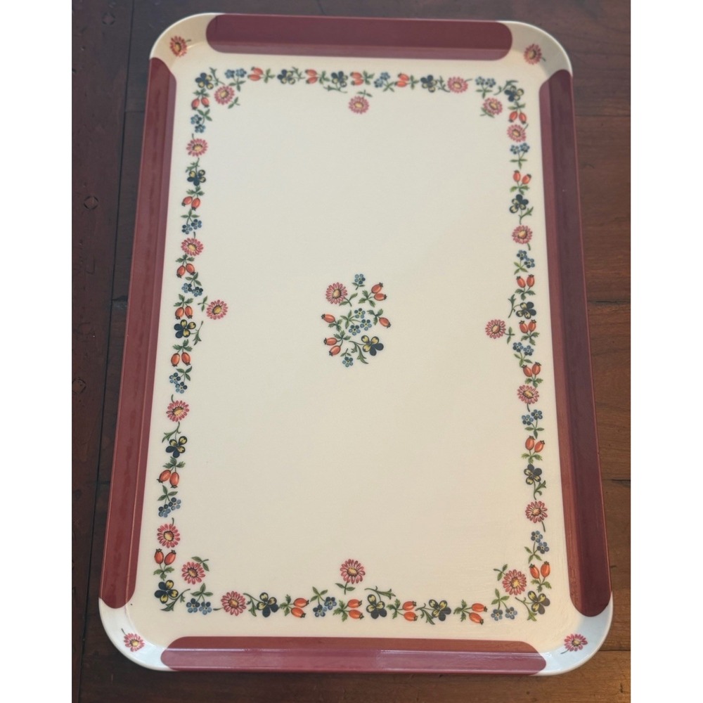 Vintage Villeroy & Boch Petite Fleur Serving Tray Melamine Large Made In France